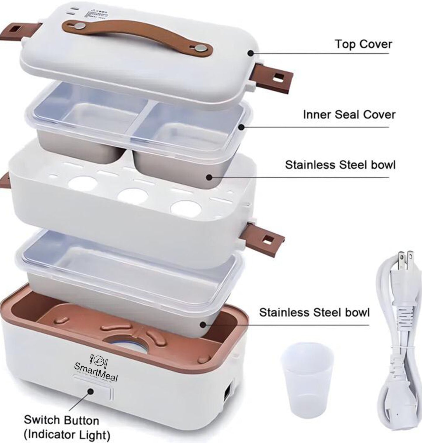 White Electric Lunchbox